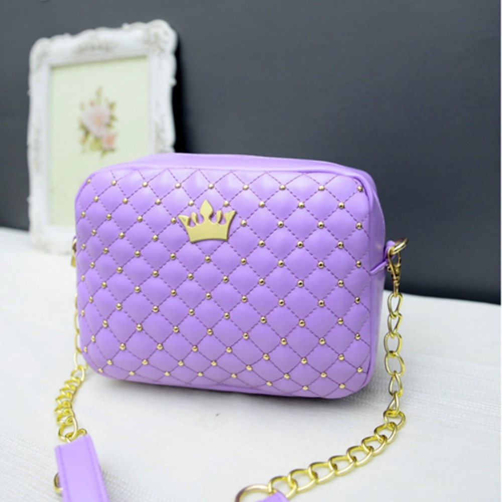 Women's Small Fashion Shoulder Bag with Crown